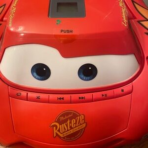 AM FM radio , cd player with cord , also outlet for headphones ,